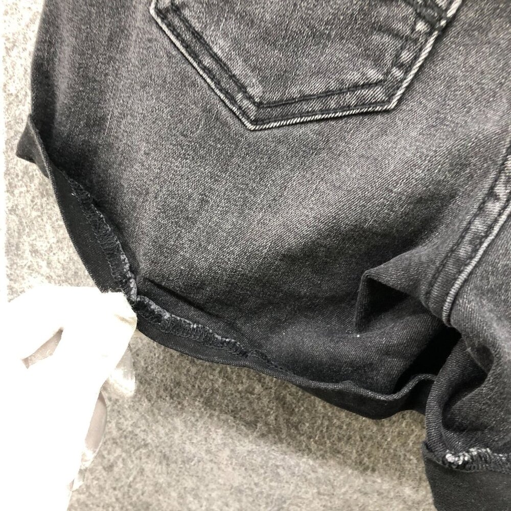 Abercrombie Kids Mid Rise Midi Short Girls Size 15/16 Black‎ Denim Jean Short - Picture 6 of 9